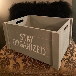 Stay Organized Wooden Box